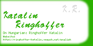 katalin ringhoffer business card